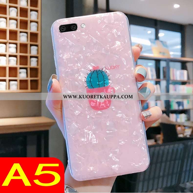Kuori Oppo A5, Kuoret Oppo A5, Kotelo Oppo A5 Pehmeä Neste Läpinäkyvä Puhelimen Suuntaus Pinkki