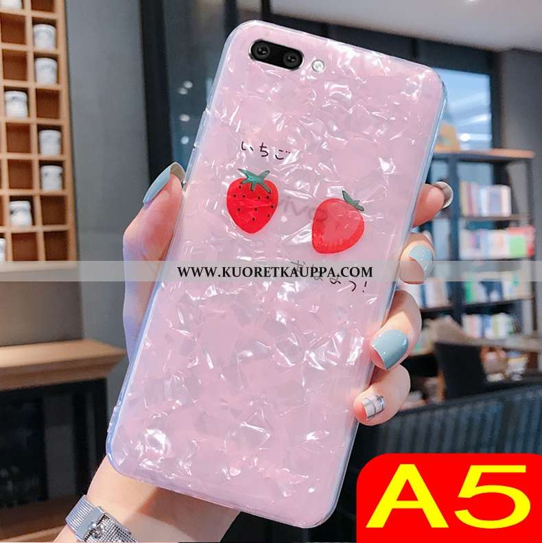 Kuori Oppo A5, Kuoret Oppo A5, Kotelo Oppo A5 Pehmeä Neste Läpinäkyvä Puhelimen Suuntaus Pinkki