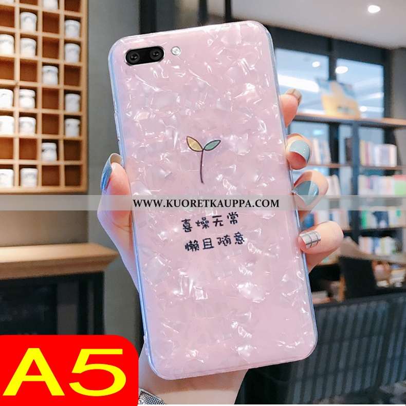 Kuori Oppo A5, Kuoret Oppo A5, Kotelo Oppo A5 Pehmeä Neste Läpinäkyvä Puhelimen Suuntaus Pinkki