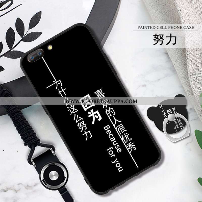 Kuori Oppo A5, Kuoret Oppo A5, Kotelo Oppo A5 Pehmeä Neste Suojaus Murtumaton Mustat