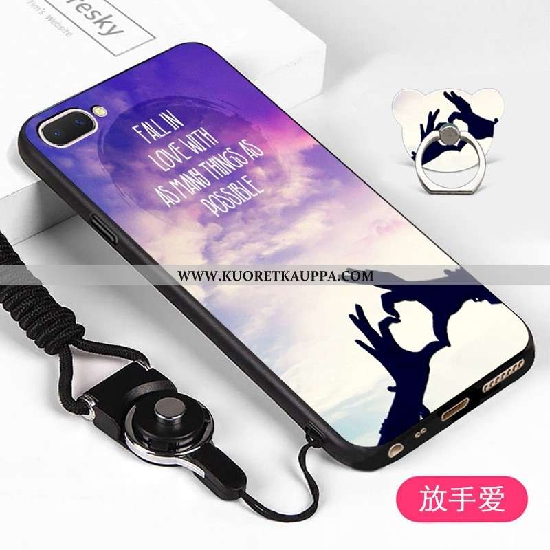 Kuori Oppo A5, Kuoret Oppo A5, Kotelo Oppo A5 Pehmeä Neste Suojaus Sarjakuva Murtumaton Valkoinen