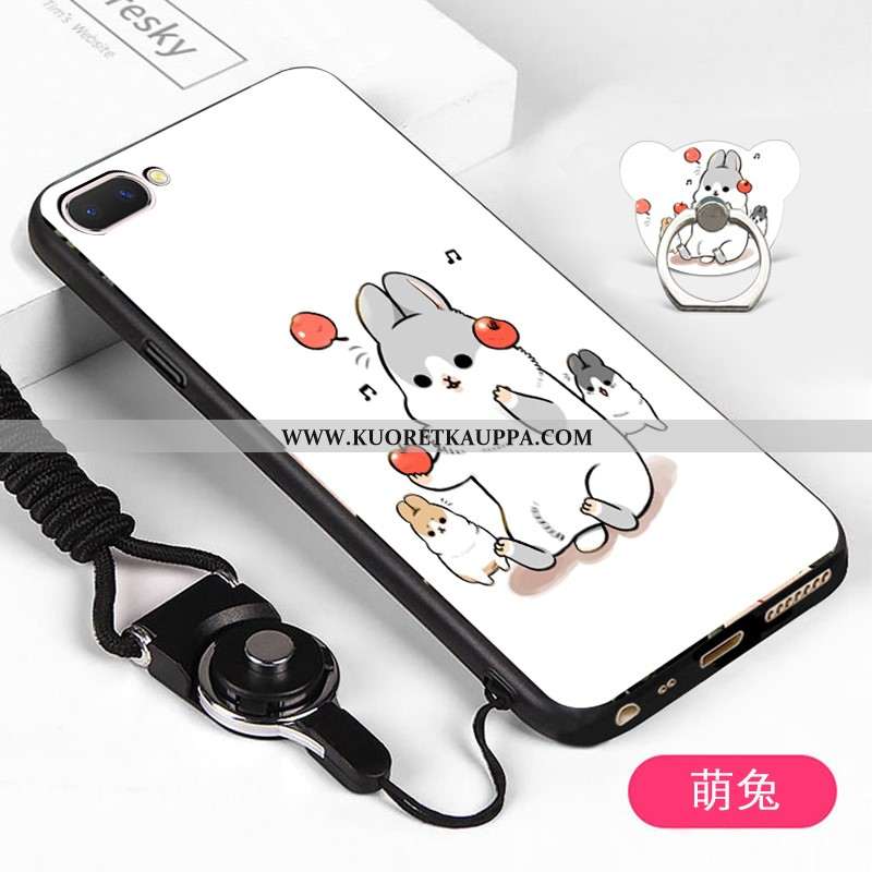 Kuori Oppo A5, Kuoret Oppo A5, Kotelo Oppo A5 Pehmeä Neste Suojaus Sarjakuva Murtumaton Valkoinen