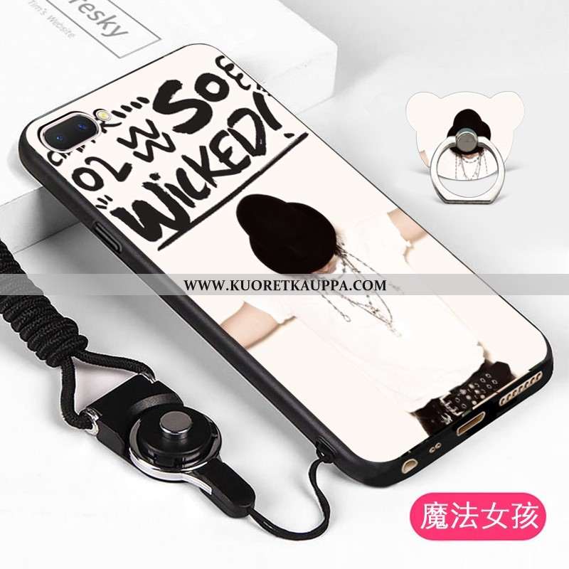 Kuori Oppo A5, Kuoret Oppo A5, Kotelo Oppo A5 Pehmeä Neste Suojaus Sarjakuva Murtumaton Valkoinen