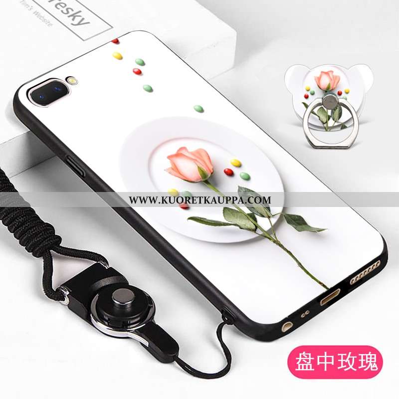 Kuori Oppo A5, Kuoret Oppo A5, Kotelo Oppo A5 Pehmeä Neste Suojaus Sarjakuva Murtumaton Valkoinen