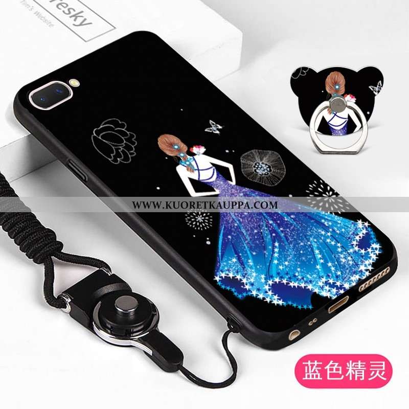 Kuori Oppo A5, Kuoret Oppo A5, Kotelo Oppo A5 Pehmeä Neste Suojaus Sarjakuva Murtumaton Valkoinen