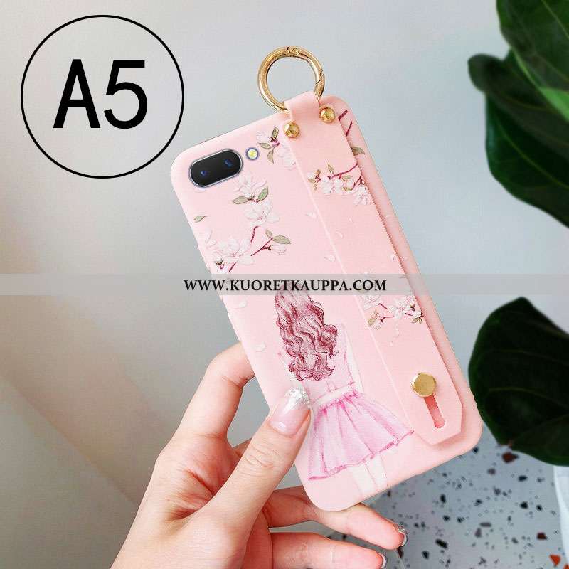 Kuori Oppo A5, Kuoret Oppo A5, Kotelo Oppo A5 Persoonallisuus Ihana All Inclusive Pehmeä Neste Pinkk