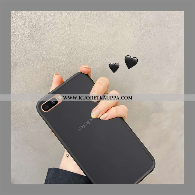 Kuori Oppo A5, Kuoret Oppo A5, Kotelo Oppo A5 Pesty Suede Luova Punainen Yksinkertainen Tummanvihreä