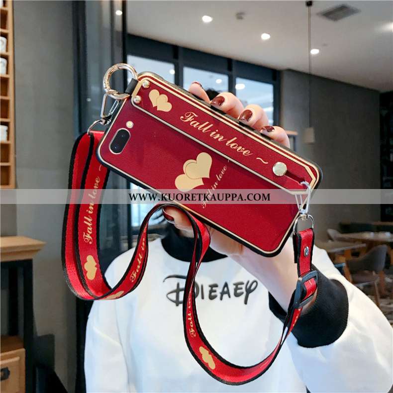 Kuori Oppo A5, Kuoret Oppo A5, Kotelo Oppo A5 Pesty Suede Ripustettavat Koristeet Murtumaton Tuki Or