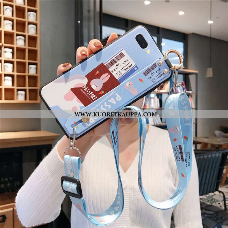 Kuori Oppo A5, Kuoret Oppo A5, Kotelo Oppo A5 Pesty Suede Ripustettavat Koristeet Murtumaton Tuki Or