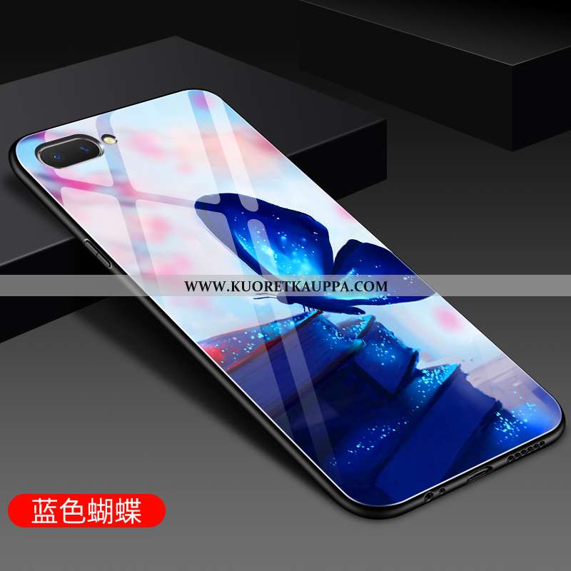 Kuori Oppo A5, Kuoret Oppo A5, Kotelo Oppo A5 Silikoni Suojaus Puhelimen Peili Pehmeä Neste Sininen