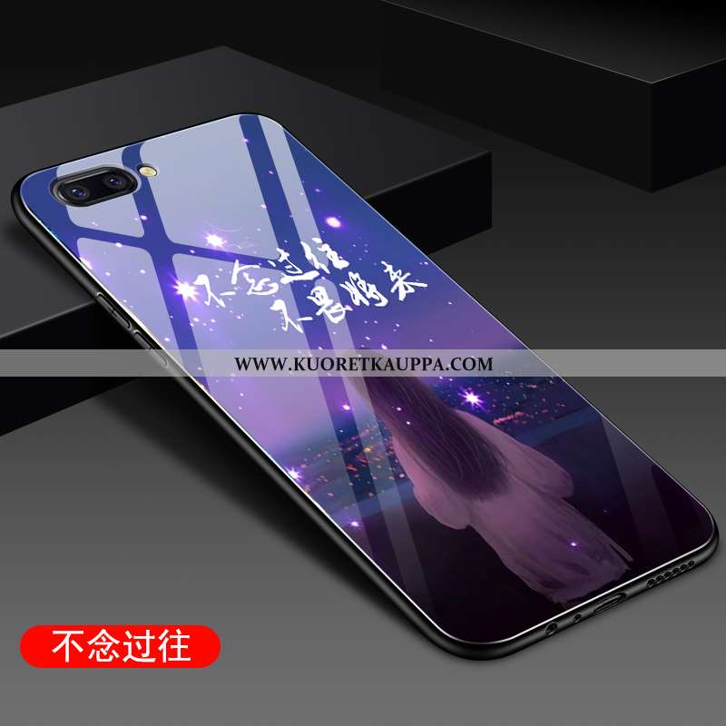 Kuori Oppo A5, Kuoret Oppo A5, Kotelo Oppo A5 Silikoni Suojaus Puhelimen Peili Pehmeä Neste Sininen