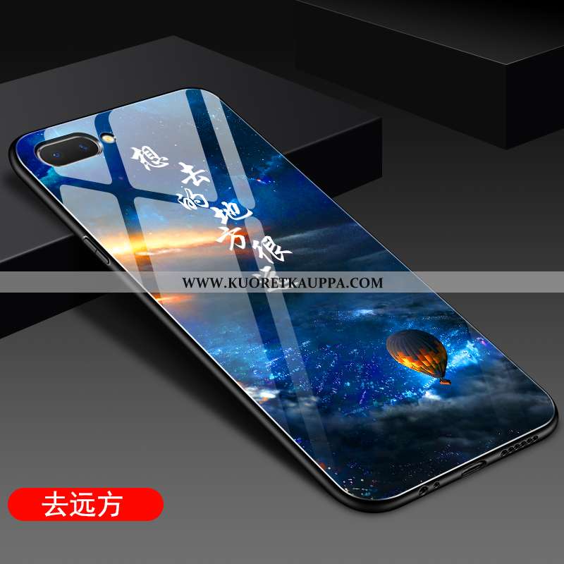 Kuori Oppo A5, Kuoret Oppo A5, Kotelo Oppo A5 Silikoni Suojaus Puhelimen Peili Pehmeä Neste Sininen