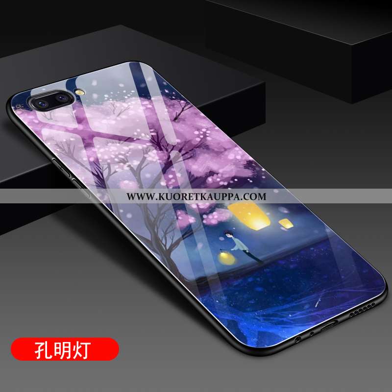 Kuori Oppo A5, Kuoret Oppo A5, Kotelo Oppo A5 Silikoni Suojaus Puhelimen Peili Pehmeä Neste Sininen