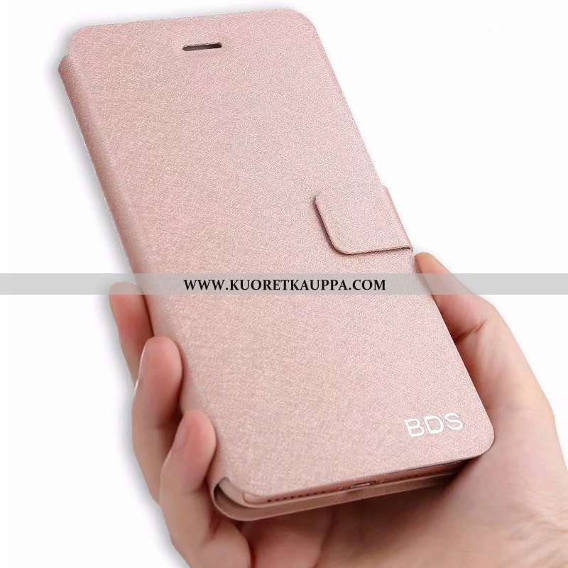 Kuori Oppo A5, Kuoret Oppo A5, Kotelo Oppo A5 Suojaus Nahkakuori Jauhe Pinkki