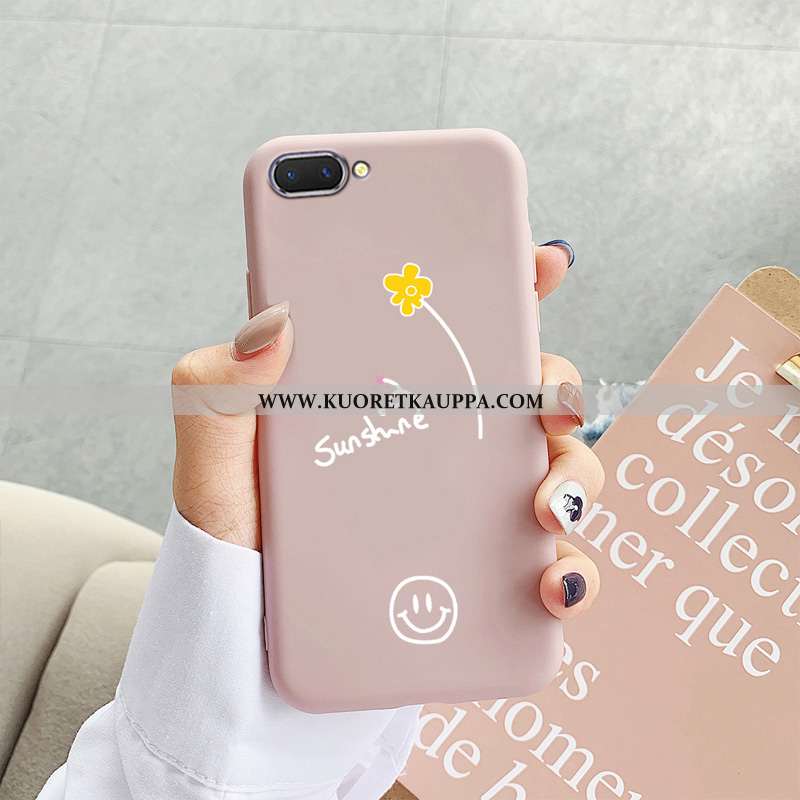 Kuori Oppo A5, Kuoret Oppo A5, Kotelo Oppo A5 Suojaus Pesty Suede All Inclusive Yksinkertainen Sinin