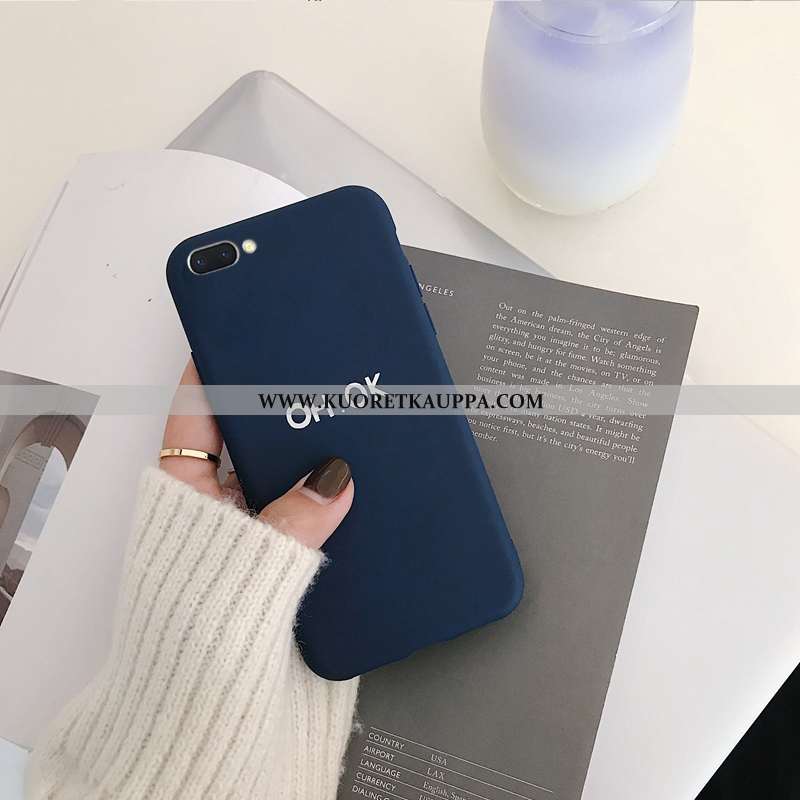 Kuori Oppo A5, Kuoret Oppo A5, Kotelo Oppo A5 Suuntaus Pehmeä Neste Net Red Silikoni Sininen Mustat