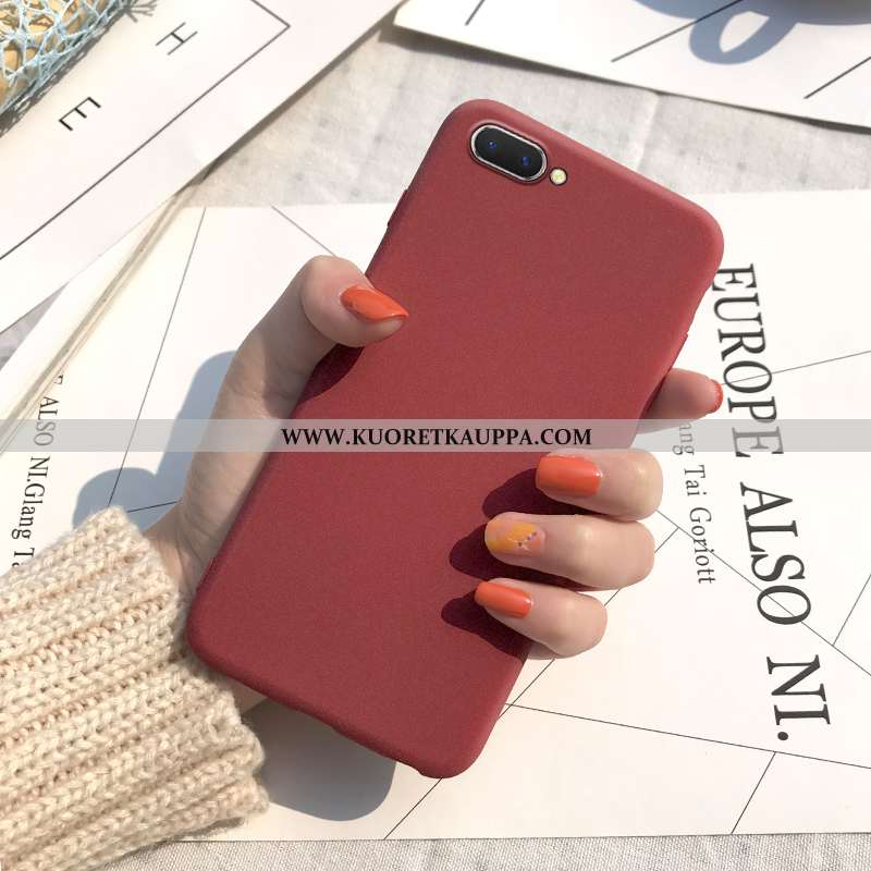 Kuori Oppo A5, Kuoret Oppo A5, Kotelo Oppo A5 Tila Pesty Suede Puhelimen Silikoni Yksinkertainen Kel