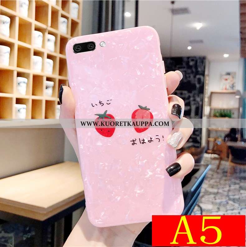 Kuori Oppo A5, Kuoret Oppo A5, Kotelo Oppo A5 Tila Sarjakuva Ihana Silikoni Valkoinen