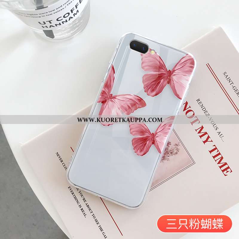 Kuori Oppo A5, Kuoret Oppo A5, Kotelo Oppo A5 Valo Silikoni Ihana Yksinkertainen Sininen Punainen