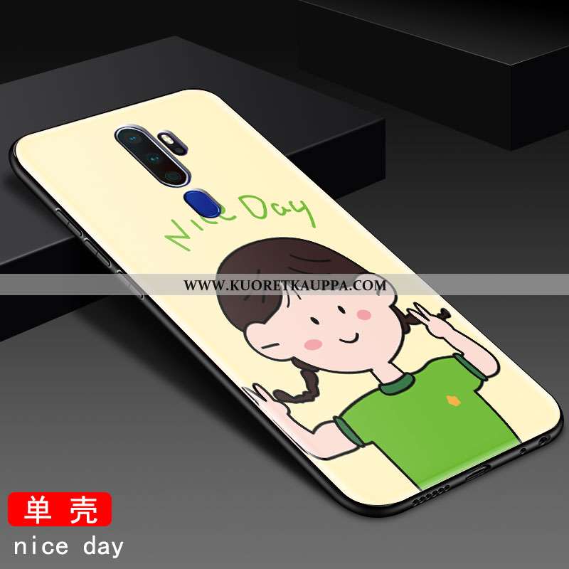 Kuori Oppo A9 2020, Kuoret Oppo A9 2020, Kotelo Oppo A9 2020 Ihana Suuntaus Keltainen Sarjakuva Kelt