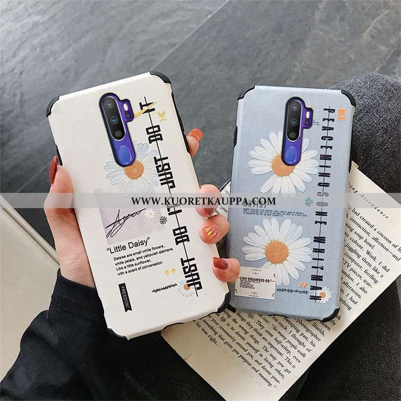 Kuori Oppo A9 2020, Kuoret Oppo A9 2020, Kotelo Oppo A9 2020 Kukkakuvio Suuntaus Mulberry Silkki Suo