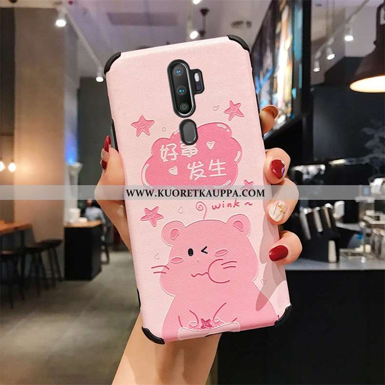 Kuori Oppo A9 2020, Kuoret Oppo A9 2020, Kotelo Oppo A9 2020 Kukkakuvio Suuntaus Mulberry Silkki Suo