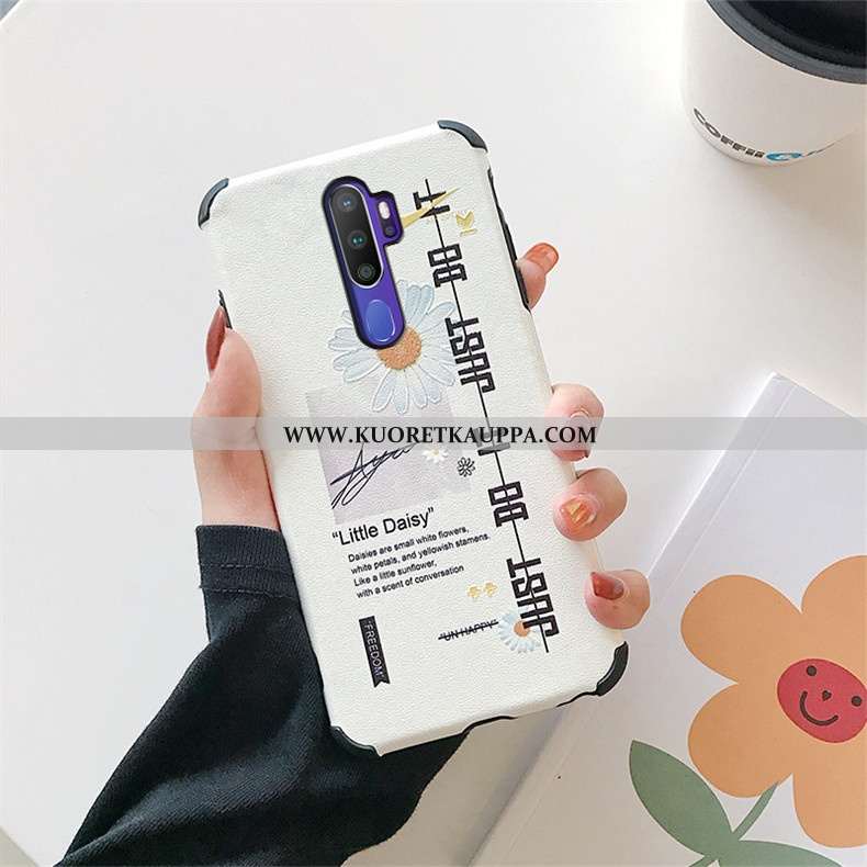 Kuori Oppo A9 2020, Kuoret Oppo A9 2020, Kotelo Oppo A9 2020 Kukkakuvio Suuntaus Mulberry Silkki Suo