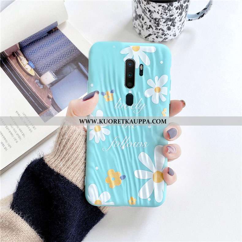 Kuori Oppo A9 2020, Kuoret Oppo A9 2020, Kotelo Oppo A9 2020 Silikoni Sarjakuva Kukkia Pehmeä Neste 