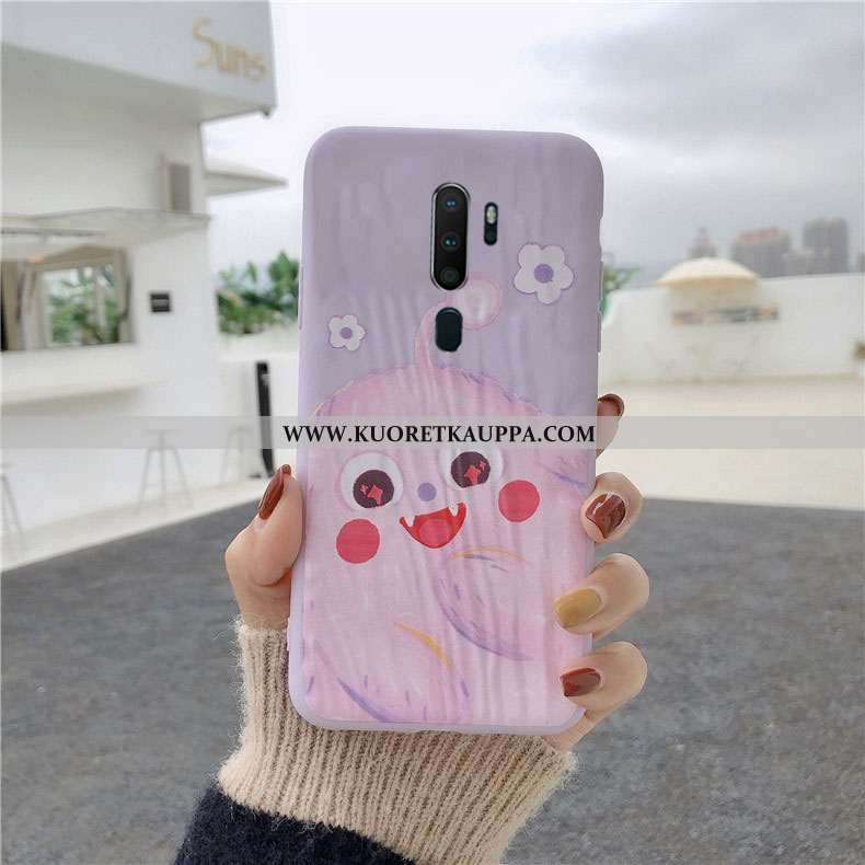 Kuori Oppo A9 2020, Kuoret Oppo A9 2020, Kotelo Oppo A9 2020 Silikoni Sarjakuva Kukkia Pehmeä Neste 