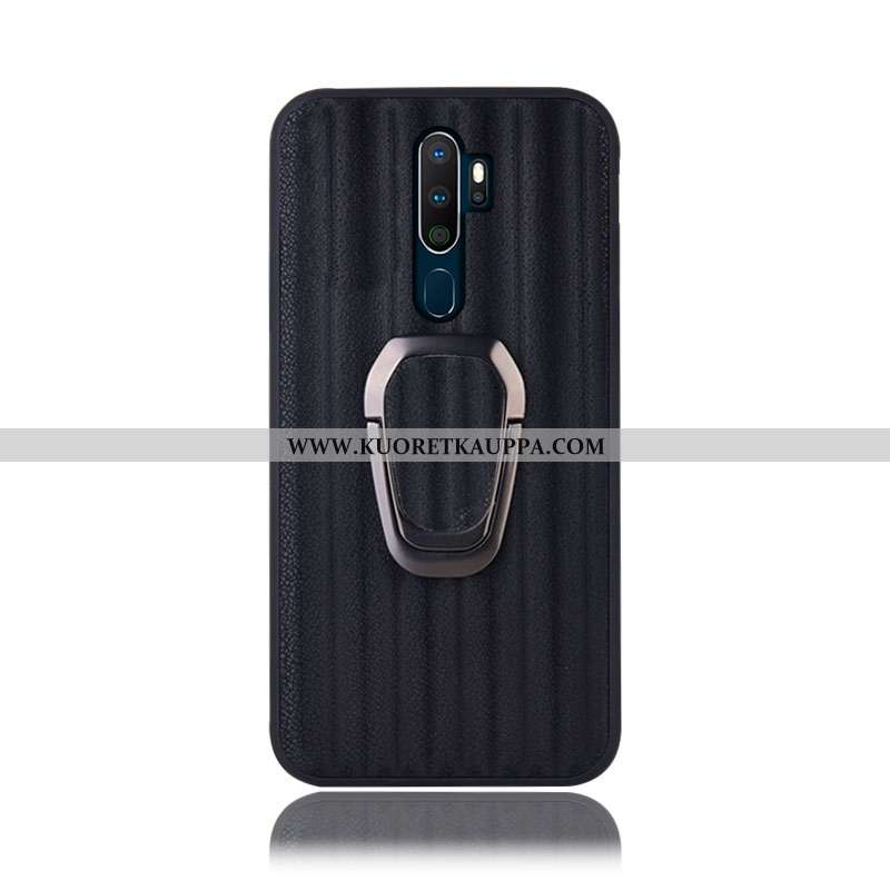 Kuori Oppo A9 2020, Kuoret Oppo A9 2020, Kotelo Oppo A9 2020 Suojaus Aito Nahka Kaltevuus Tuki Viole