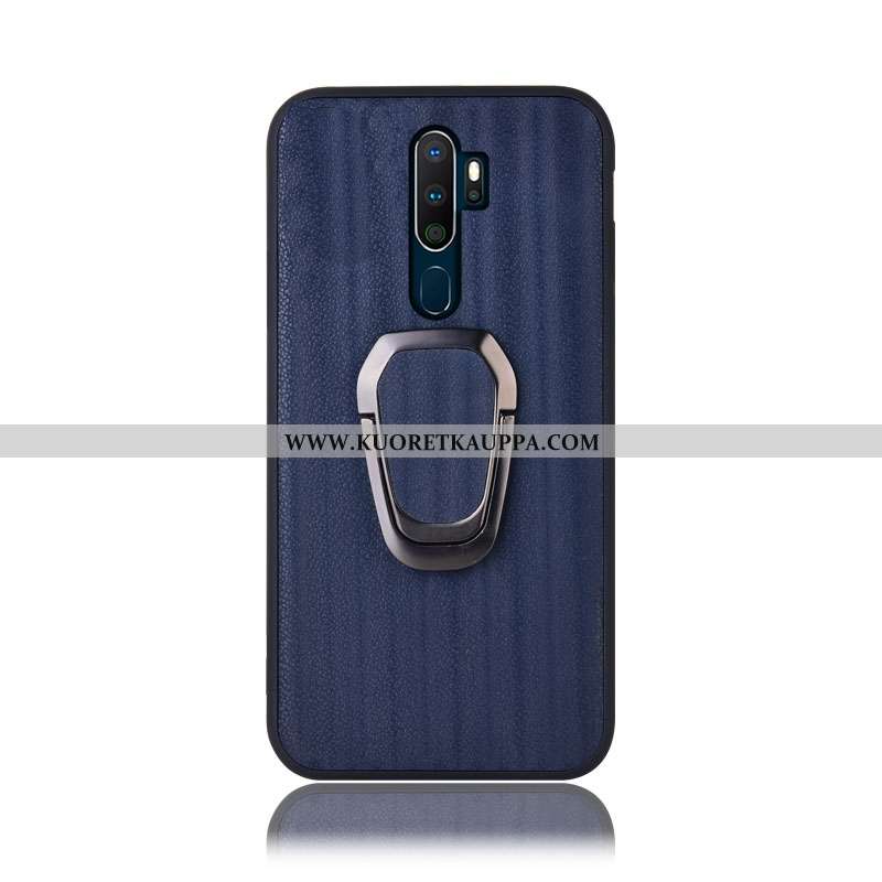 Kuori Oppo A9 2020, Kuoret Oppo A9 2020, Kotelo Oppo A9 2020 Suojaus Aito Nahka Kaltevuus Tuki Viole