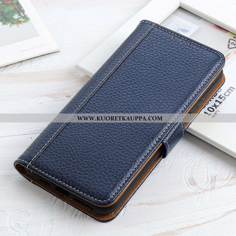 Kuori Oppo A91, Kuoret Oppo A91, Kotelo Oppo A91 Luova Suuntaus Simpukka Sininen Nahkakuori