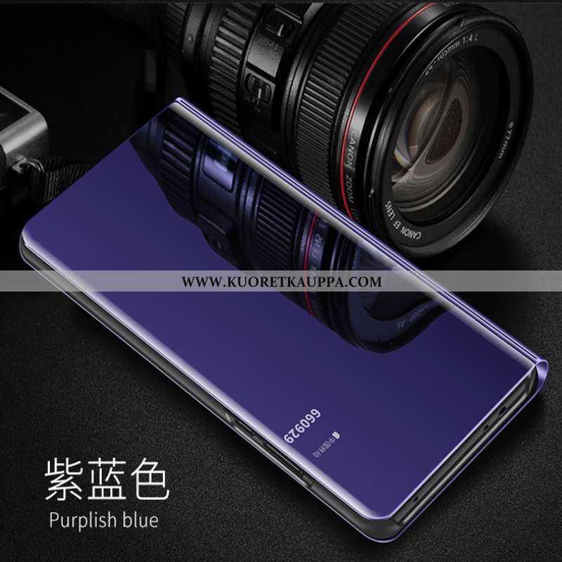 Kuori Oppo A91, Kuoret Oppo A91, Kotelo Oppo A91 Nahkakuori Läpinäkyvä Violetti Uusi