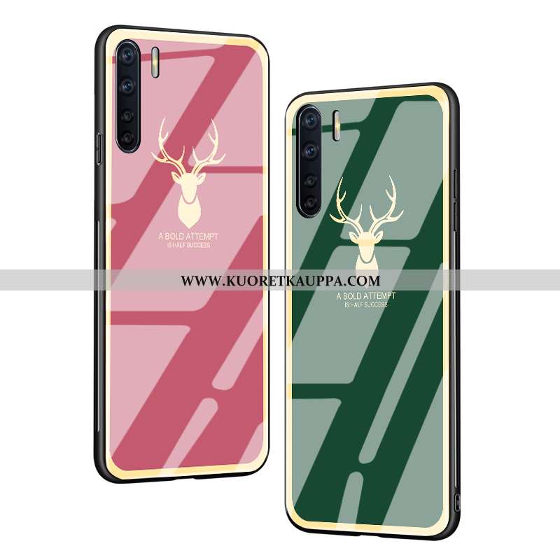 Kuori Oppo A91, Kuoret Oppo A91, Kotelo Oppo A91 Pehmeä Neste Valo Peuroja Tila All Inclusive Punain