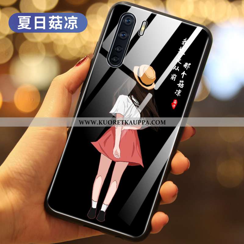 Kuori Oppo A91, Kuoret Oppo A91, Kotelo Oppo A91 Persoonallisuus Suuntaus Musta Nuori Puhelimen Must