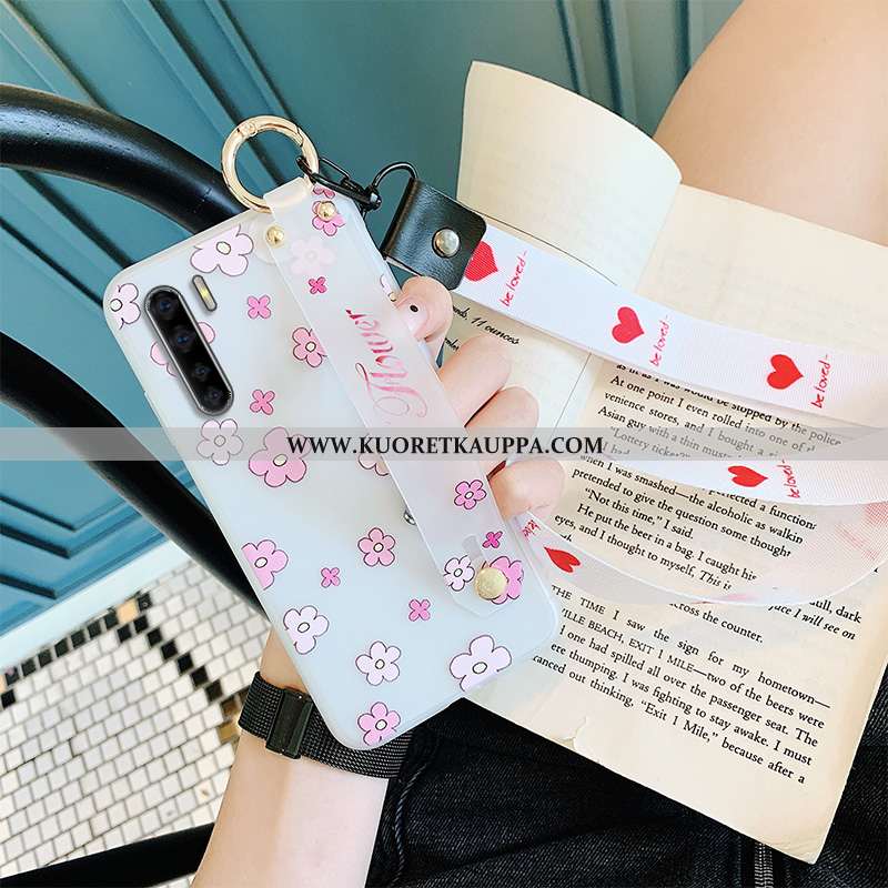 Kuori Oppo A91, Kuoret Oppo A91, Kotelo Oppo A91 Suuntaus Pehmeä Neste Pesty Suede Valkoinen