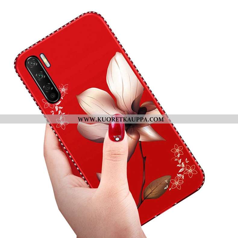 Kuori Oppo A91, Kuoret Oppo A91, Kotelo Oppo A91 Suuntaus Pehmeä Neste Uusi Luova Punainen