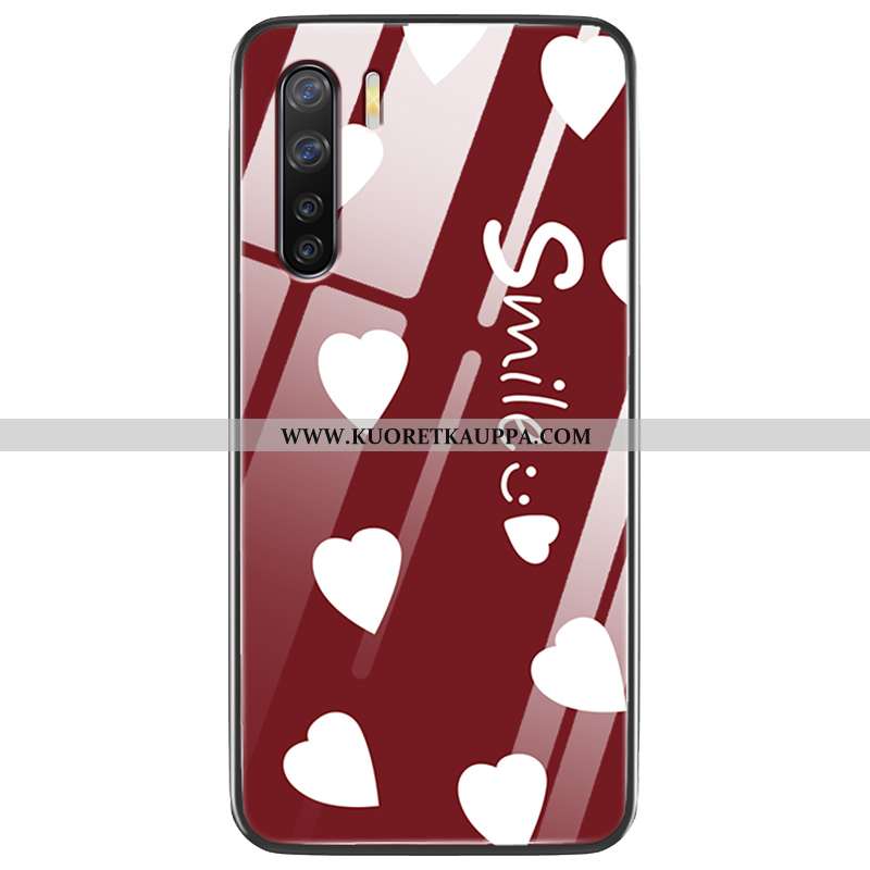 Kuori Oppo A91, Kuoret Oppo A91, Kotelo Oppo A91 Tila Persoonallisuus Net Red Puhelimen Kova Punaine