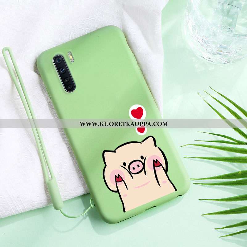 Kuori Oppo A91, Kuoret Oppo A91, Kotelo Oppo A91 Valo Silikoni Murtumaton All Inclusive Suojaus Vihr