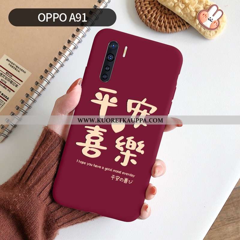 Kuori Oppo A91, Kuoret Oppo A91, Kotelo Oppo A91 Valo Silikoni Puhelimen Suojaus Persoonallisuus Pun