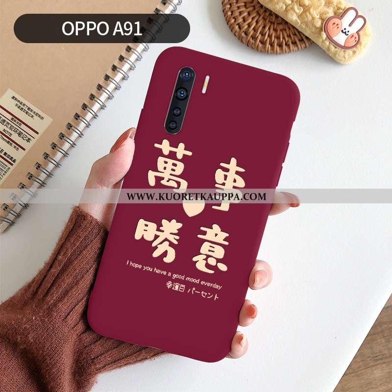 Kuori Oppo A91, Kuoret Oppo A91, Kotelo Oppo A91 Valo Silikoni Puhelimen Suojaus Persoonallisuus Pun