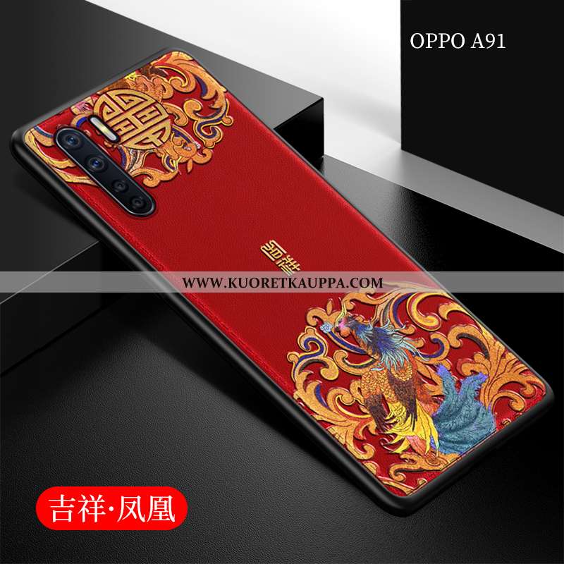 Kuori Oppo A91, Kuoret Oppo A91, Kotelo Oppo A91 Valo Silikoni Suojaus Suuntaus Mustat