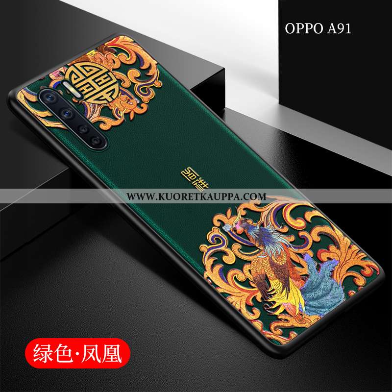 Kuori Oppo A91, Kuoret Oppo A91, Kotelo Oppo A91 Valo Silikoni Suojaus Suuntaus Mustat