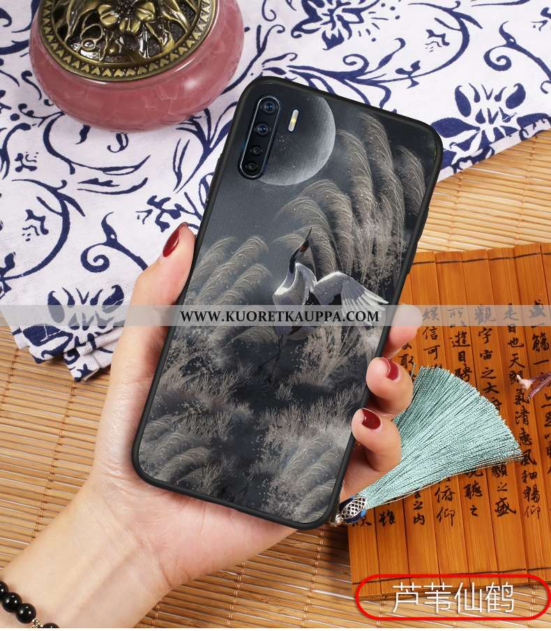 Kuori Oppo A91, Kuoret Oppo A91, Kotelo Oppo A91 Valo Silikoni Valo Sininen Tuuli