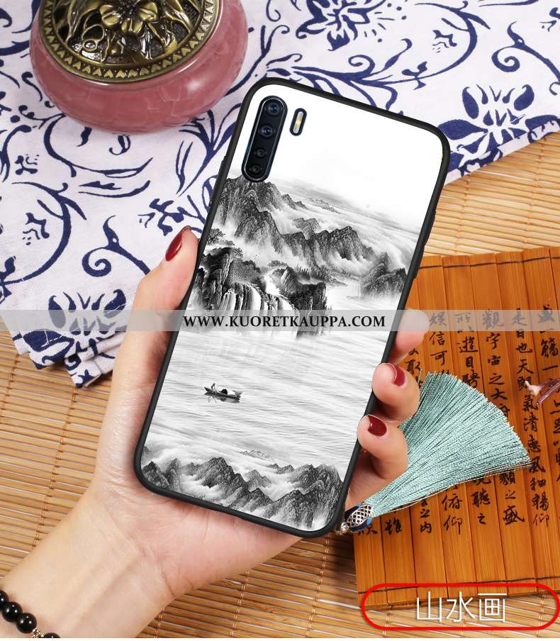 Kuori Oppo A91, Kuoret Oppo A91, Kotelo Oppo A91 Valo Silikoni Valo Sininen Tuuli