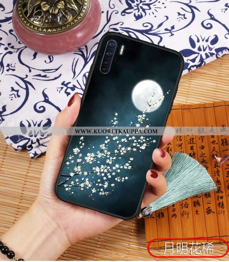 Kuori Oppo A91, Kuoret Oppo A91, Kotelo Oppo A91 Valo Silikoni Valo Sininen Tuuli