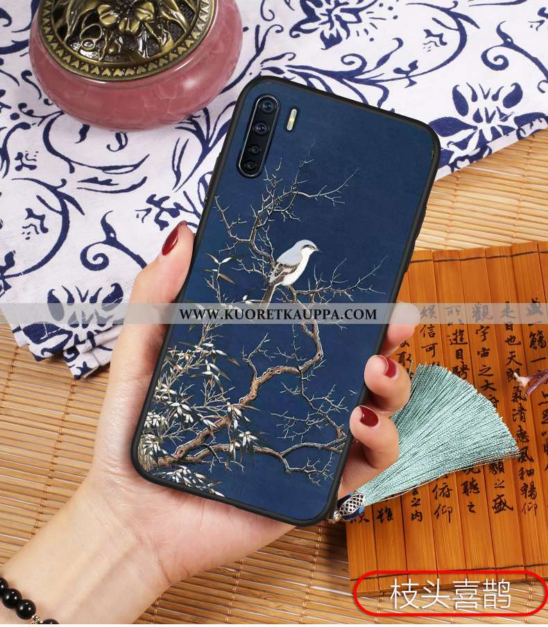 Kuori Oppo A91, Kuoret Oppo A91, Kotelo Oppo A91 Valo Silikoni Valo Sininen Tuuli