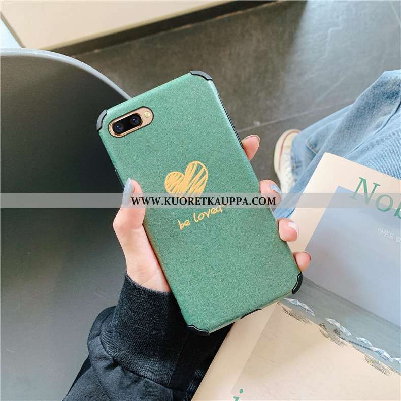 Kuori Oppo Ax5, Kuoret Oppo Ax5, Kotelo Oppo Ax5 Pehmeä Neste Silikoni Luova Rakastunut Vihreä