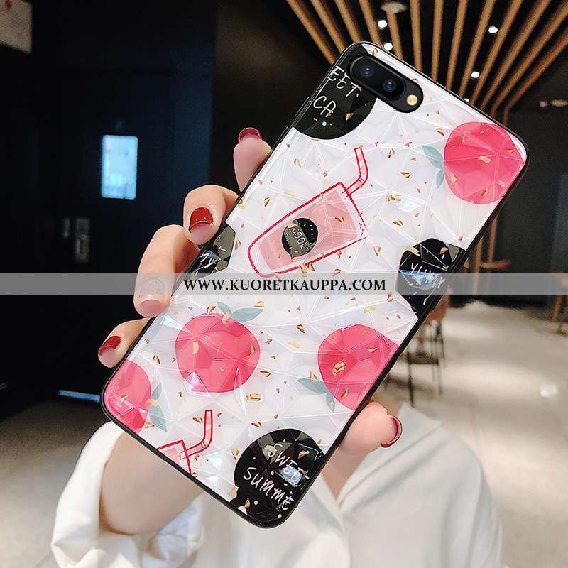 Kuori Oppo Ax5, Kuoret Oppo Ax5, Kotelo Oppo Ax5 Pehmeä Neste Suojaus Kova Kukkakuvio Valkoinen