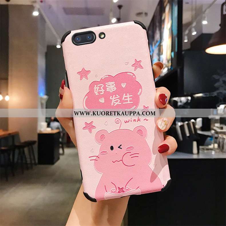 Kuori Oppo Ax5, Kuoret Oppo Ax5, Kotelo Oppo Ax5 Sarjakuva Kukkakuvio Mulberry Silkki Valkoinen